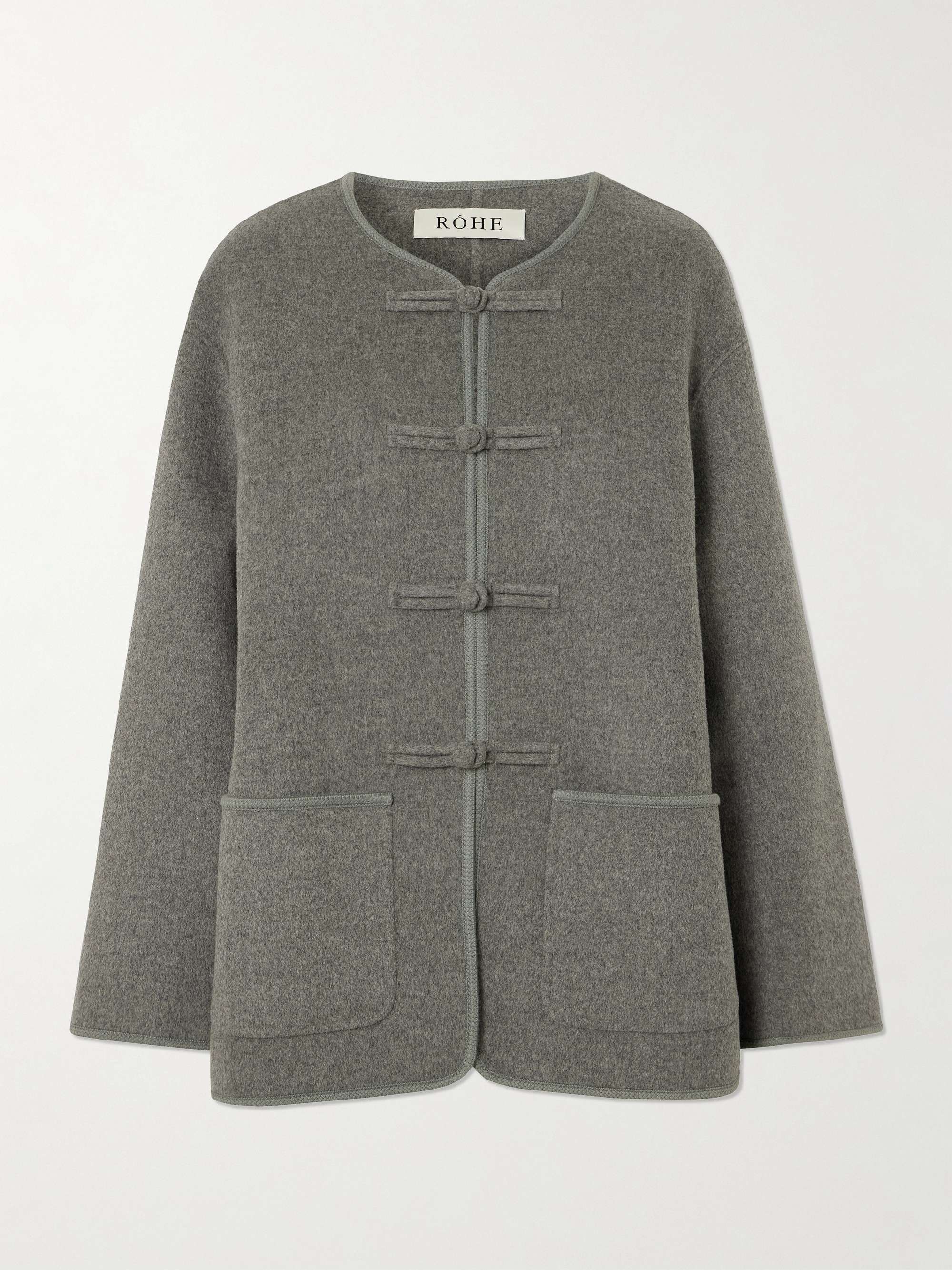 Oversized Wool and Cashmere-Blend Jacket