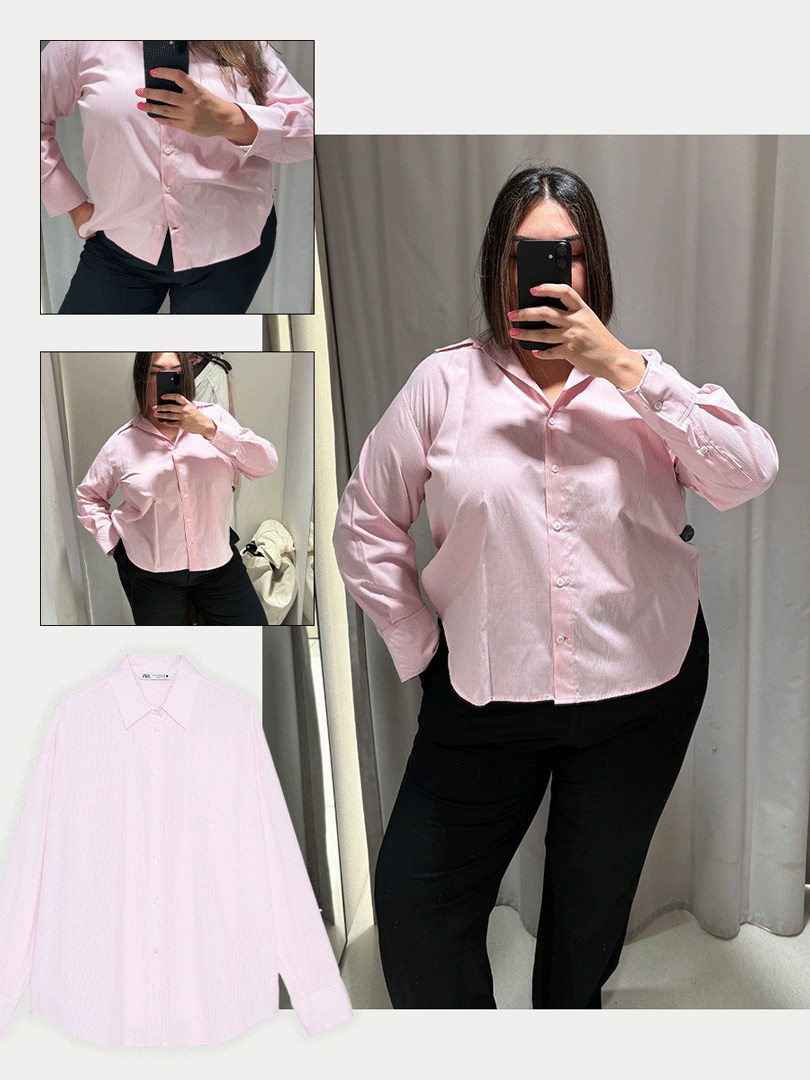 Who Wear What Wear Edited Photo Ana Escalante tried different Zara summer items on the Zara Spain Fitting Room while visiting Madrid.