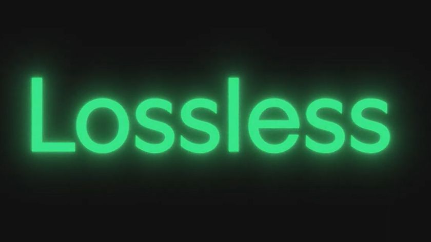 Spotify Lossless green text on a black background