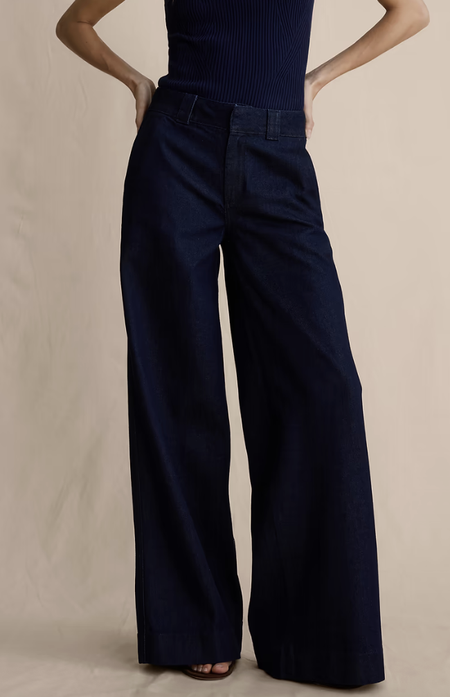 Banana Republic, Mid-Rise Palazzo Jean