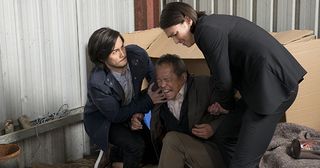 David Tanaka and Leo Tanaka find a homeless man who could be their missing father in Neighbours