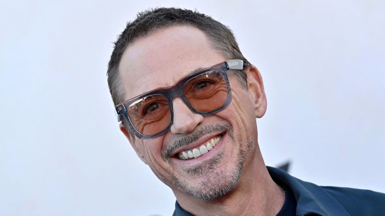 robert downey jr on a white background