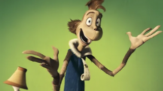 A still of the Mayor, one of the main characters in Horton Hears a Who against a green background