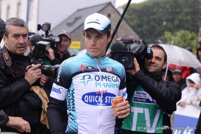 Chavanel gets ready for the podium