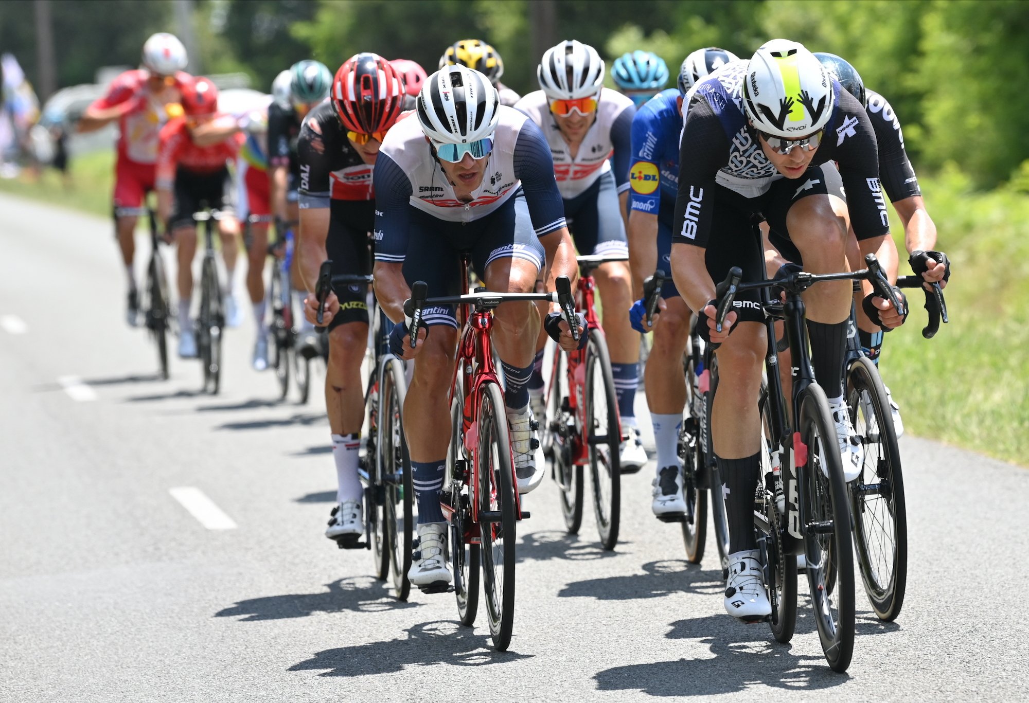The breakaway on stage 19 of the 2021 Tour de France