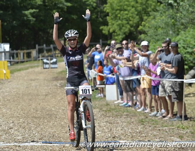 Emily Batty (Trek Factory Racing) won the elite women's cross country at the Canadian Championships