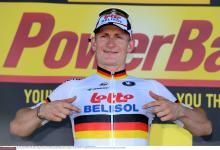 Andre Greipel makes it clear who his sponsors are