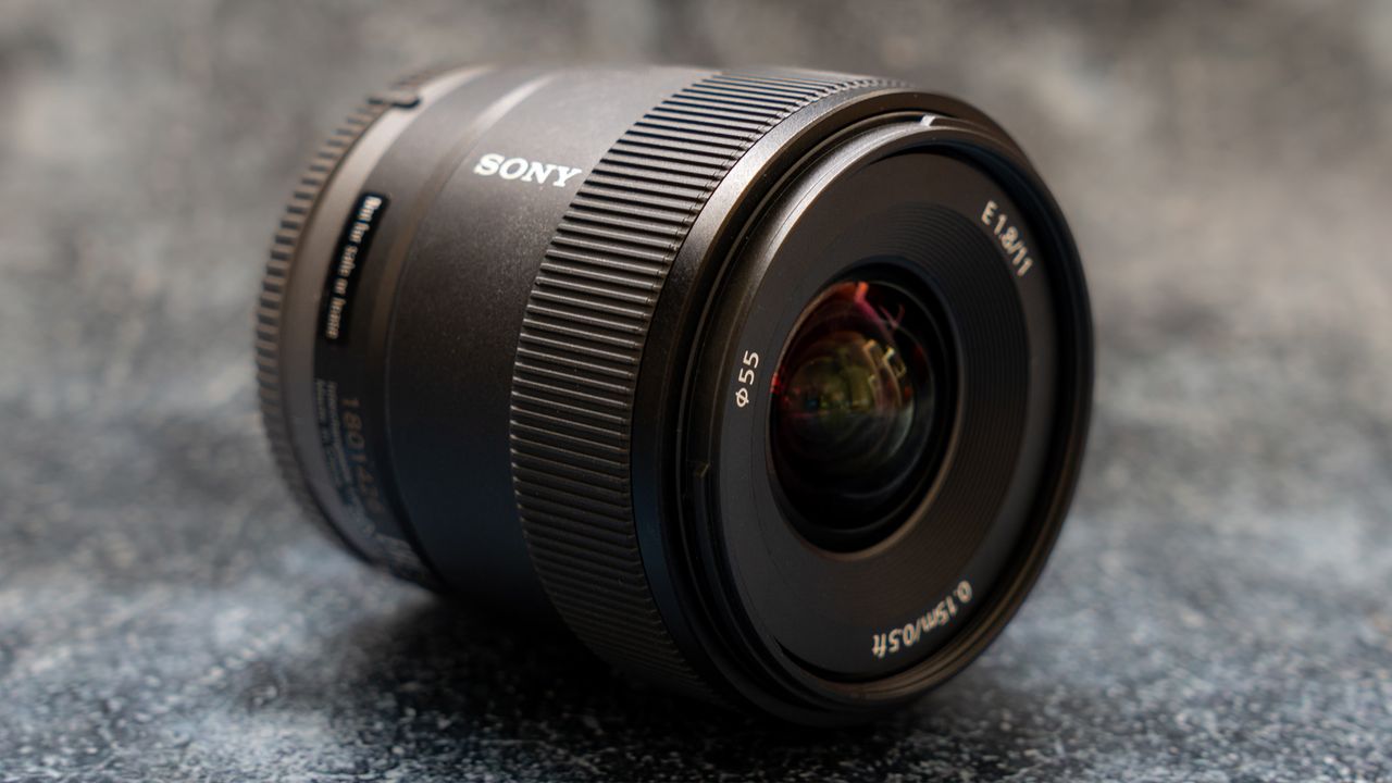 A photo of the Sony E 11mm f/1.8 lens