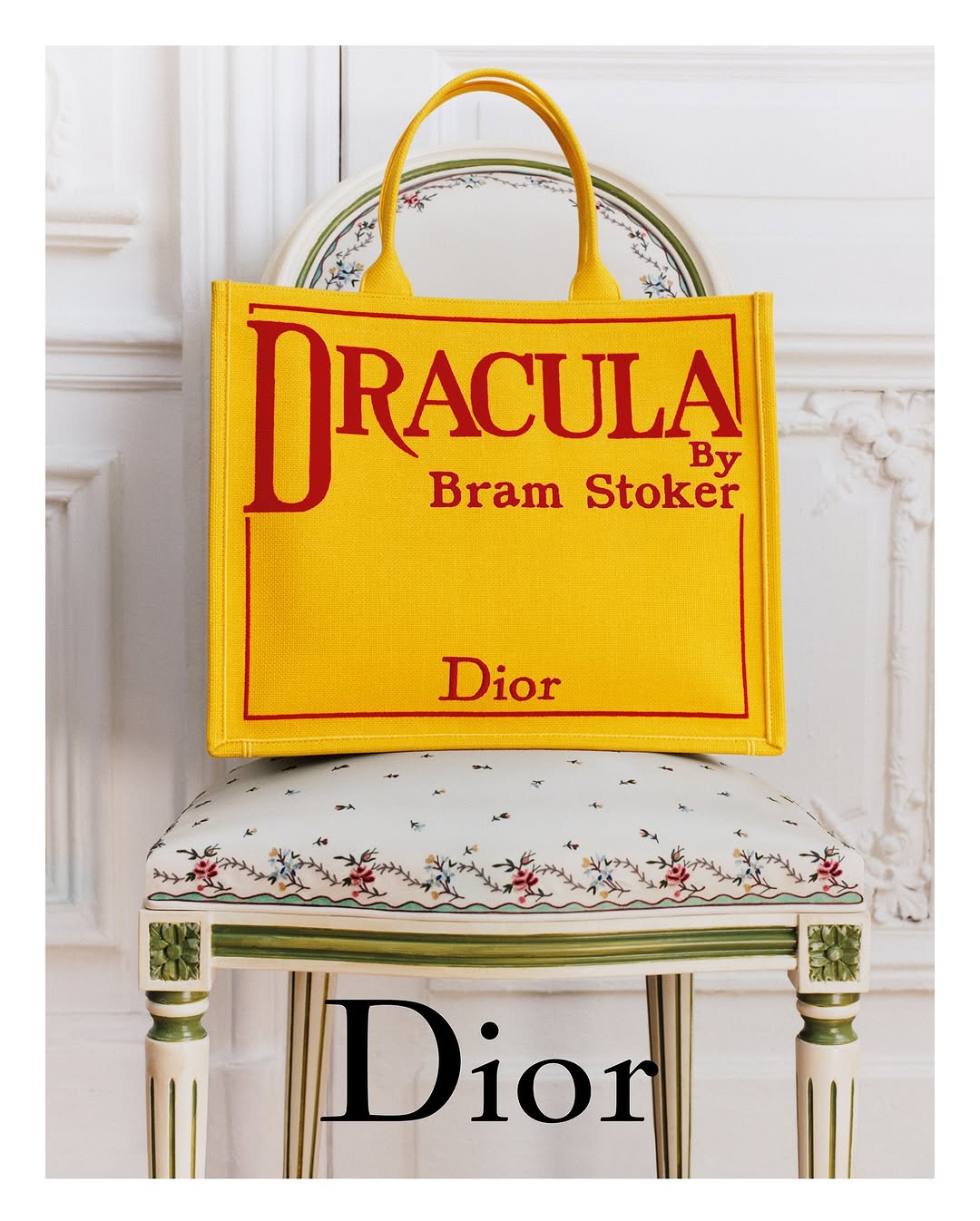 the Dracula book tote from Jonathan Anderson's Dior