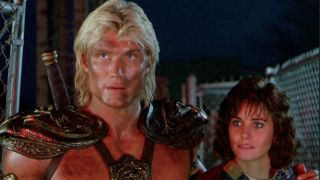 Dolph Lundgren and Courteney Cox in Masters of the Universe 1987