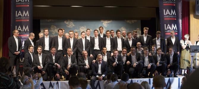 The 2015 IAM Cycling team is presented in Saanen