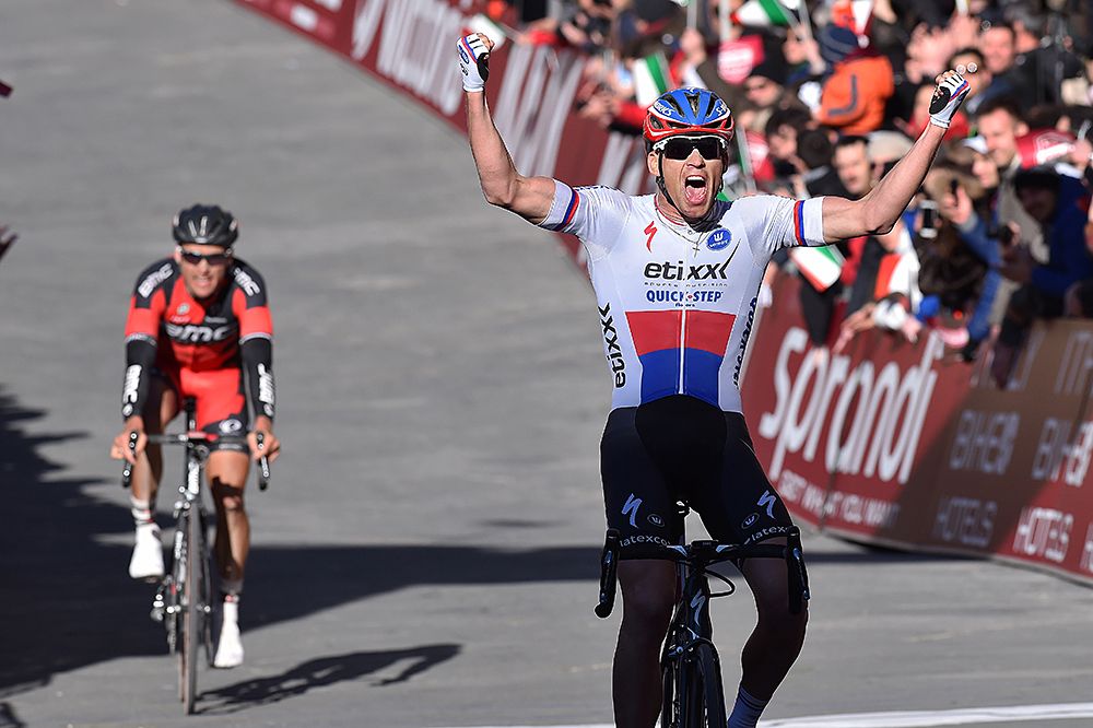 Zdenek Stybar (Etixx-Quickstep) wins the 2015 Strade Bianche