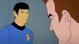 Spock and Kirk on Star Trek: The Animated Series