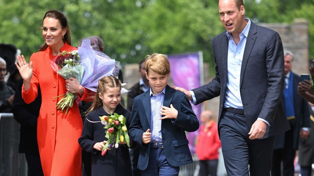 Queen Elizabeth II Platinum Jubilee 2022 - The Duke And Duchess Of Cambridge Visit Wales