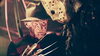 Robert Englund and Ken Kirzinger in Freddy Vs. Jason