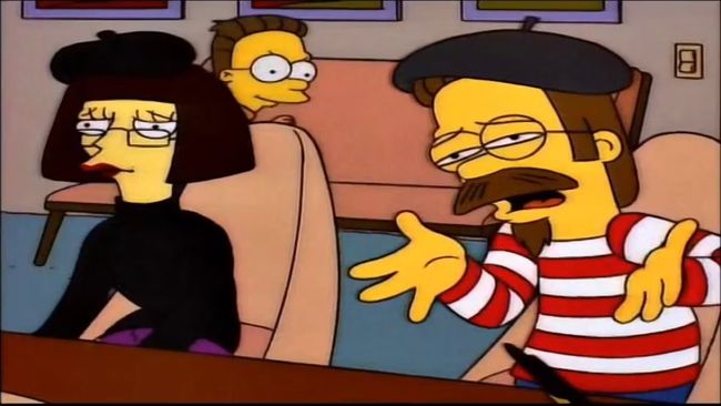 Ned Flanders' parents. 