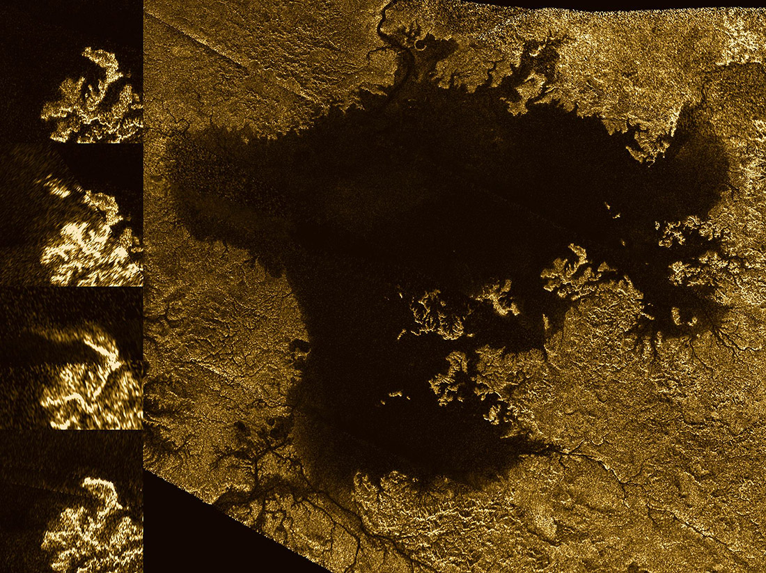 Cassini View of Titan Lake