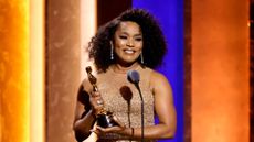  Angela Bassett accepts an honorary Oscar onstage during the Academy Of Motion Picture Arts & Sciences' 14th Annual Governors Awards at The Ray Dolby Ballroom on January 09, 2024