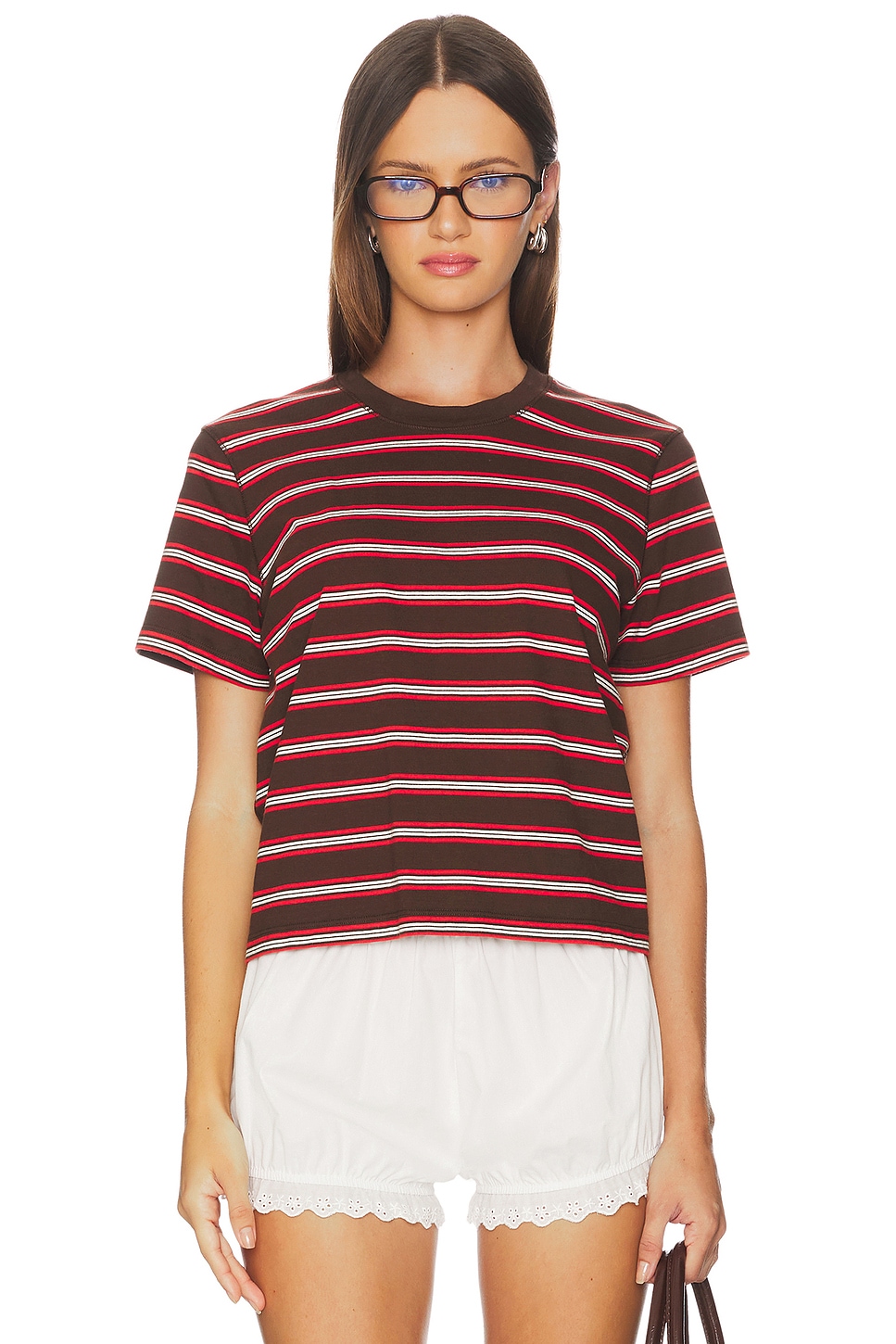 Multi Striped Boyfriend Tee