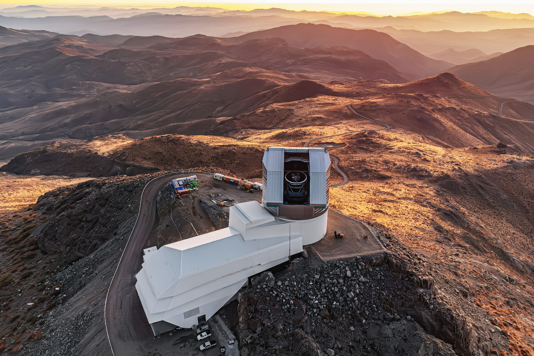 Vera C. Rubin Observatory telescope pictured during the First Look observing campaign.