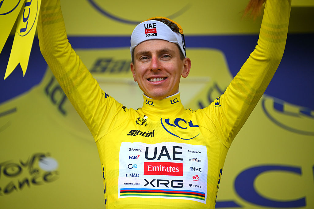 Tadej Pogacar after stage 14 of the Tour de France 2026
