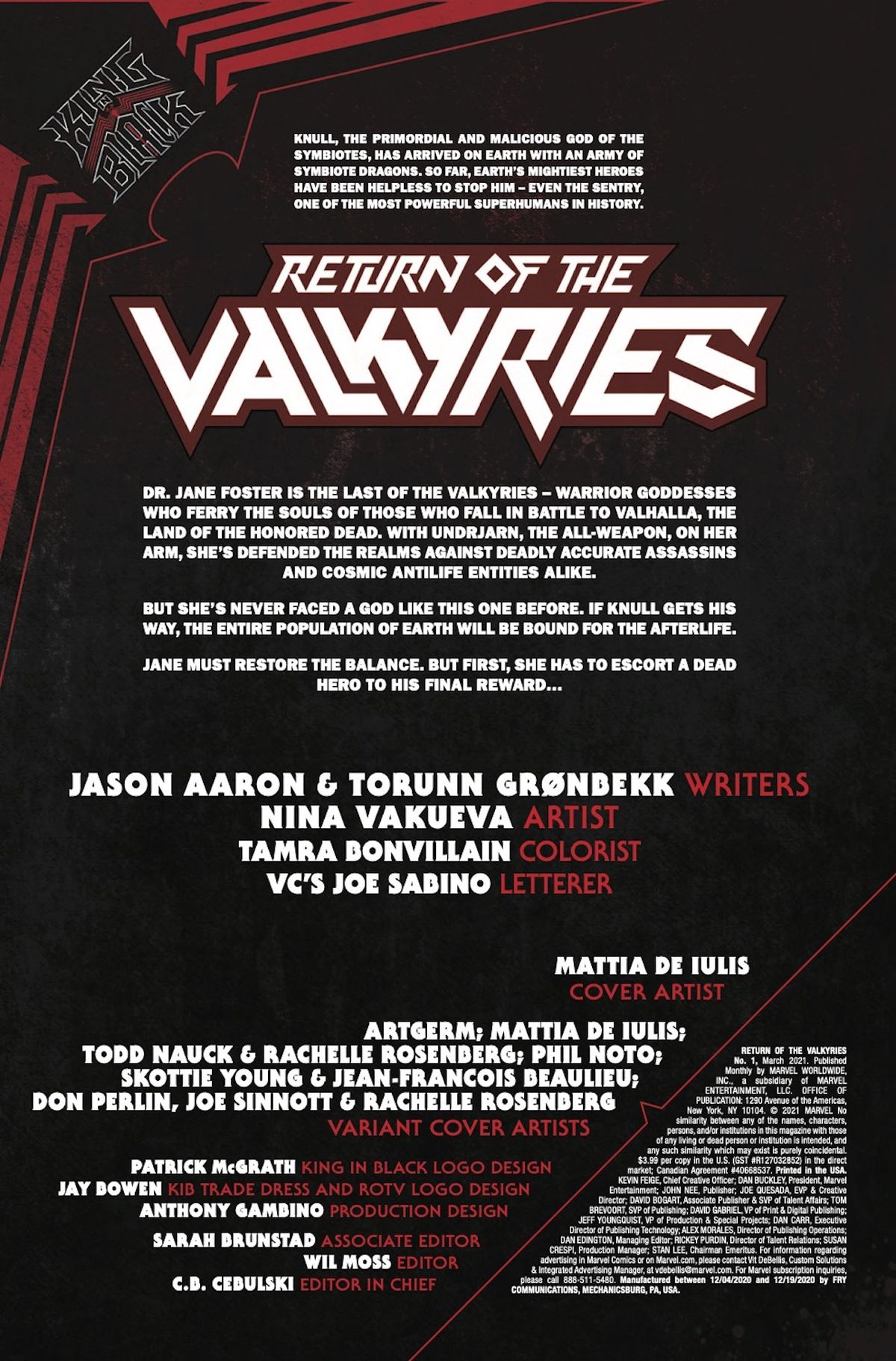 Page from King in Black: Return of the Valkyries #1