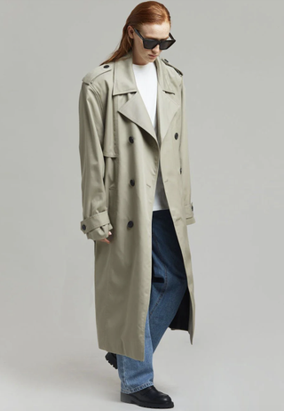 Eugene Trench Coat - Pale Khaki