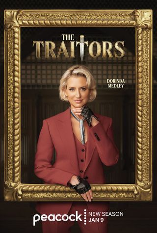 Portrait of Dorinda Medley from 'The Traitors' season 3.