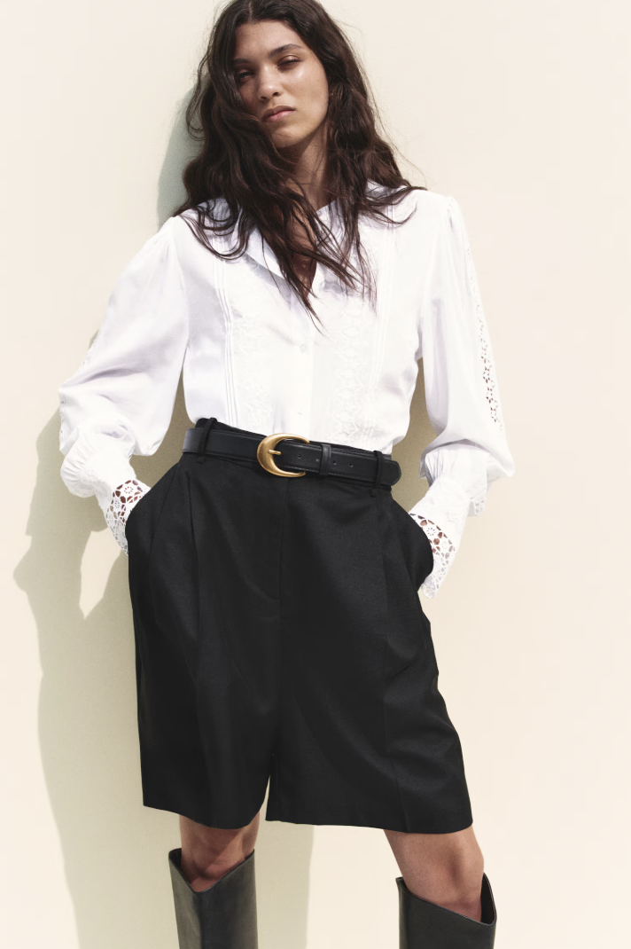 H&amp;amp;M, Embroidered Blouse