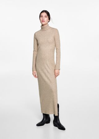 Turtle Neck Dress - Teen | Mango United Kingdom