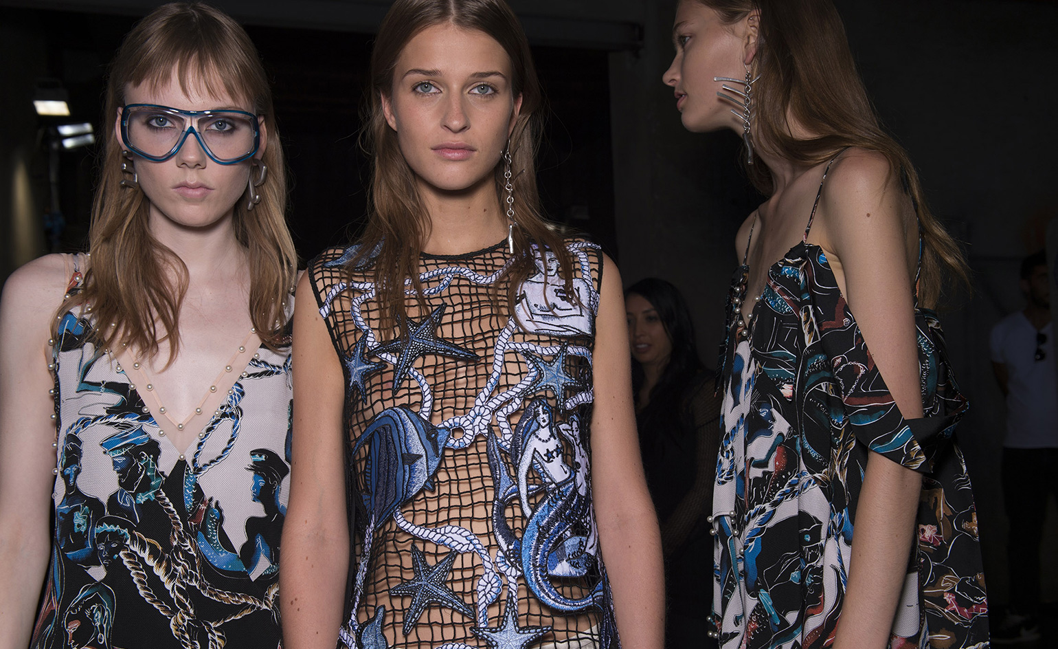 fashion week show with models