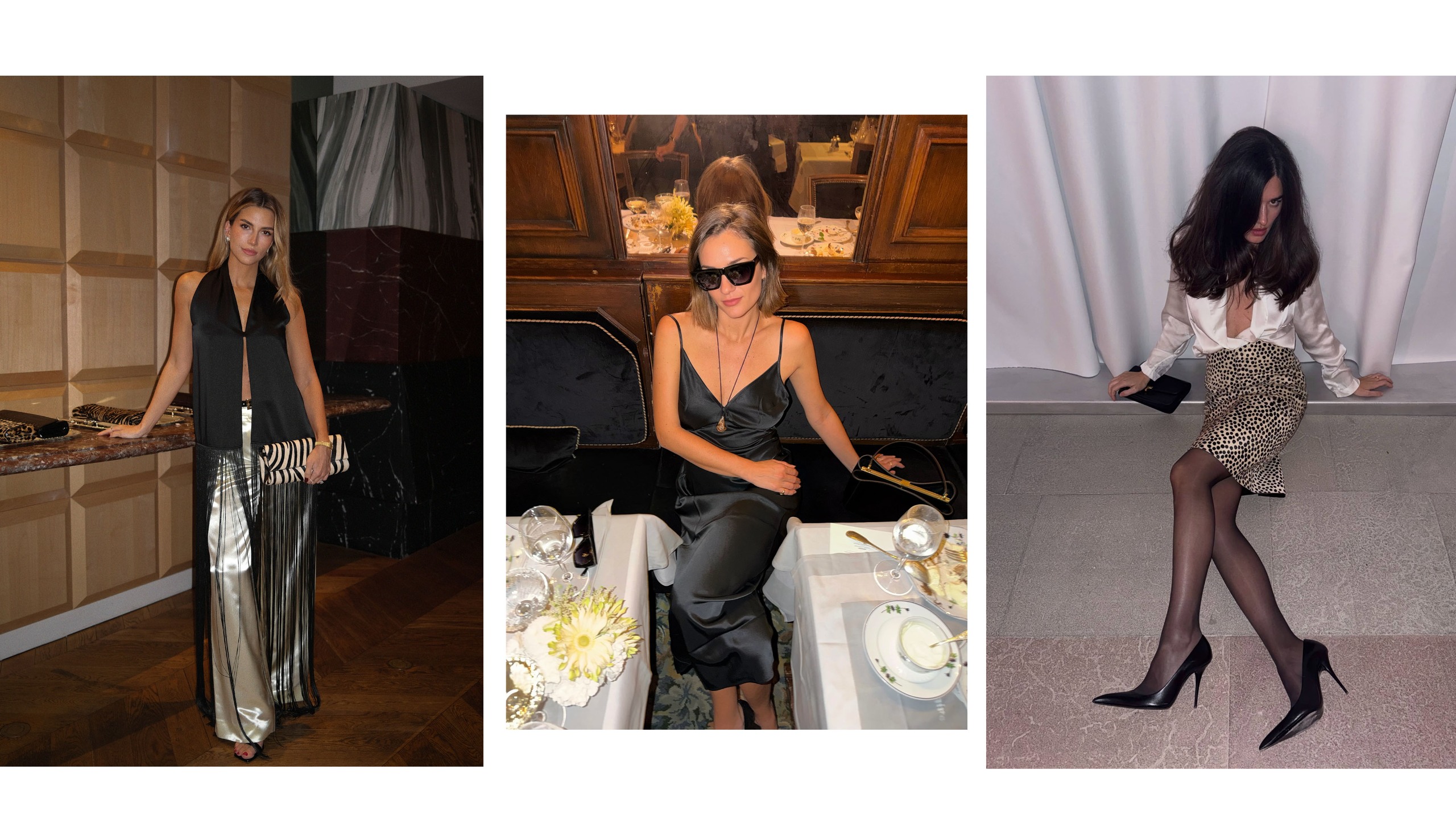 Women in party outfits