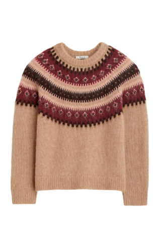 Madewell Fair Isle Alpaca-Blend Sweater