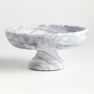 marble fruit bowl in french kitchen