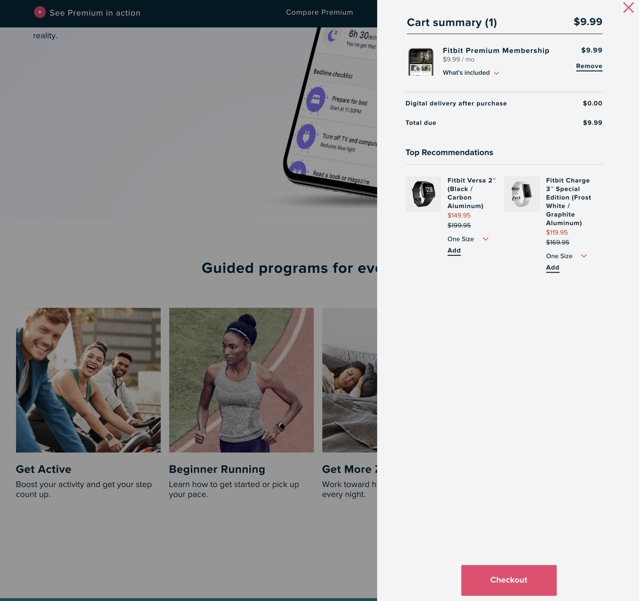 Fitbit Premium Signup Web