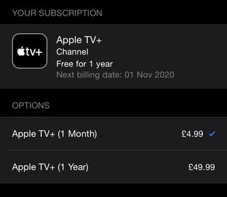 Apple TV+ subs