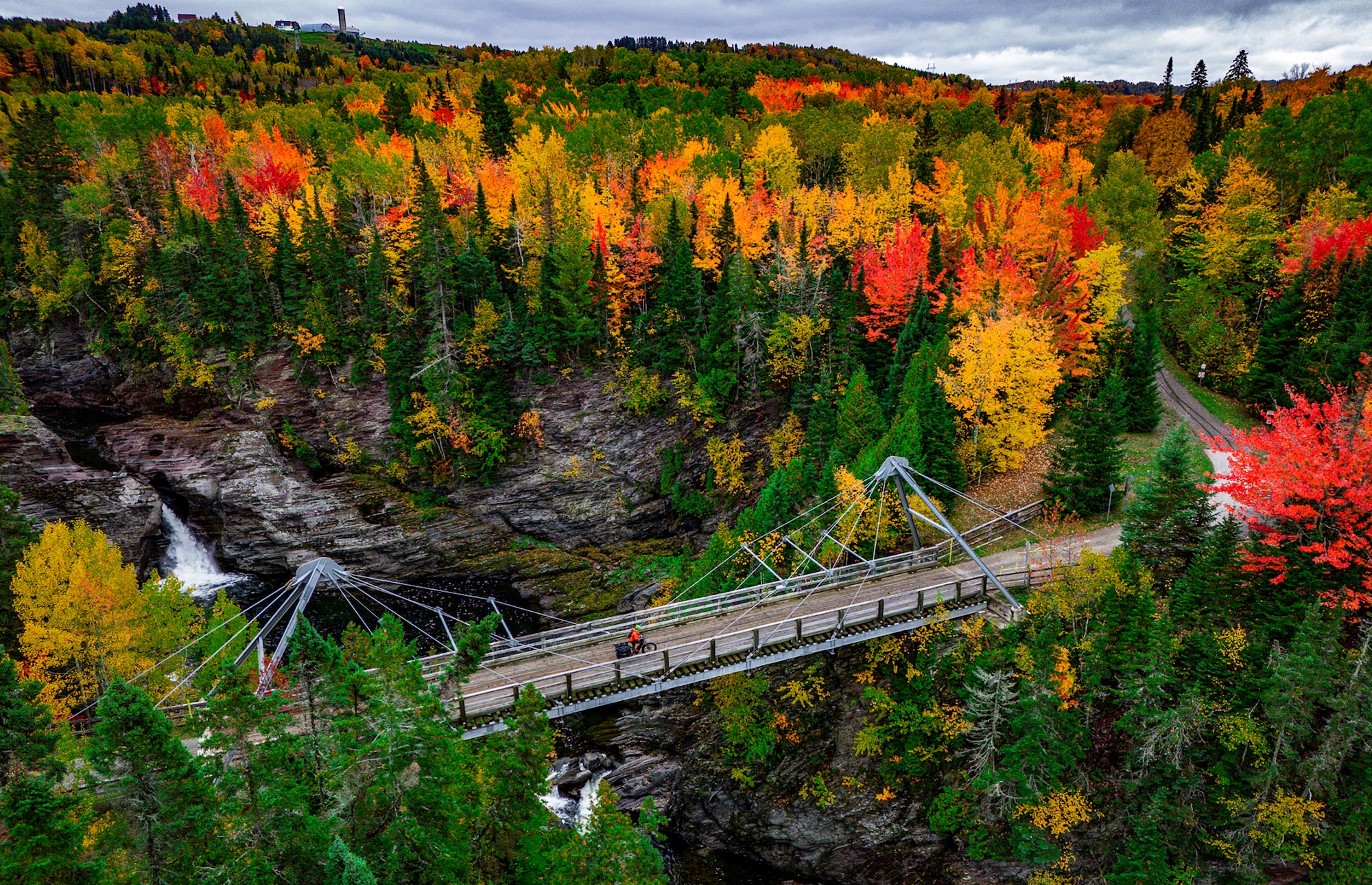 Bike packing through Quebec, Canada