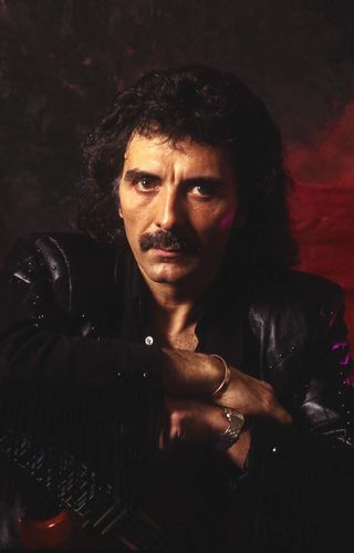 Tony Iommi studio portrait, 1987