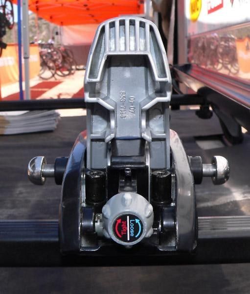 The Echelon uses a new front-mounted adjustment knob