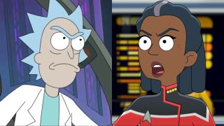 Rick Sanchez and Captain Carol Freeman side-by-side