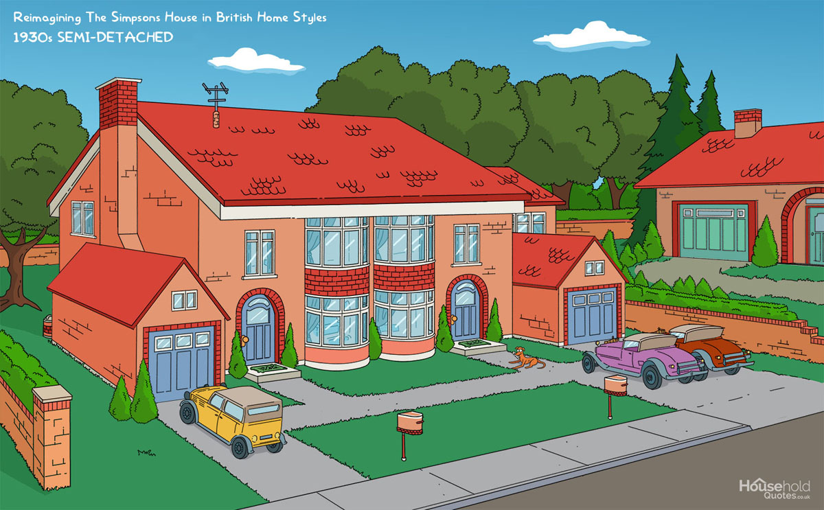 A makeover of the Simpsons house