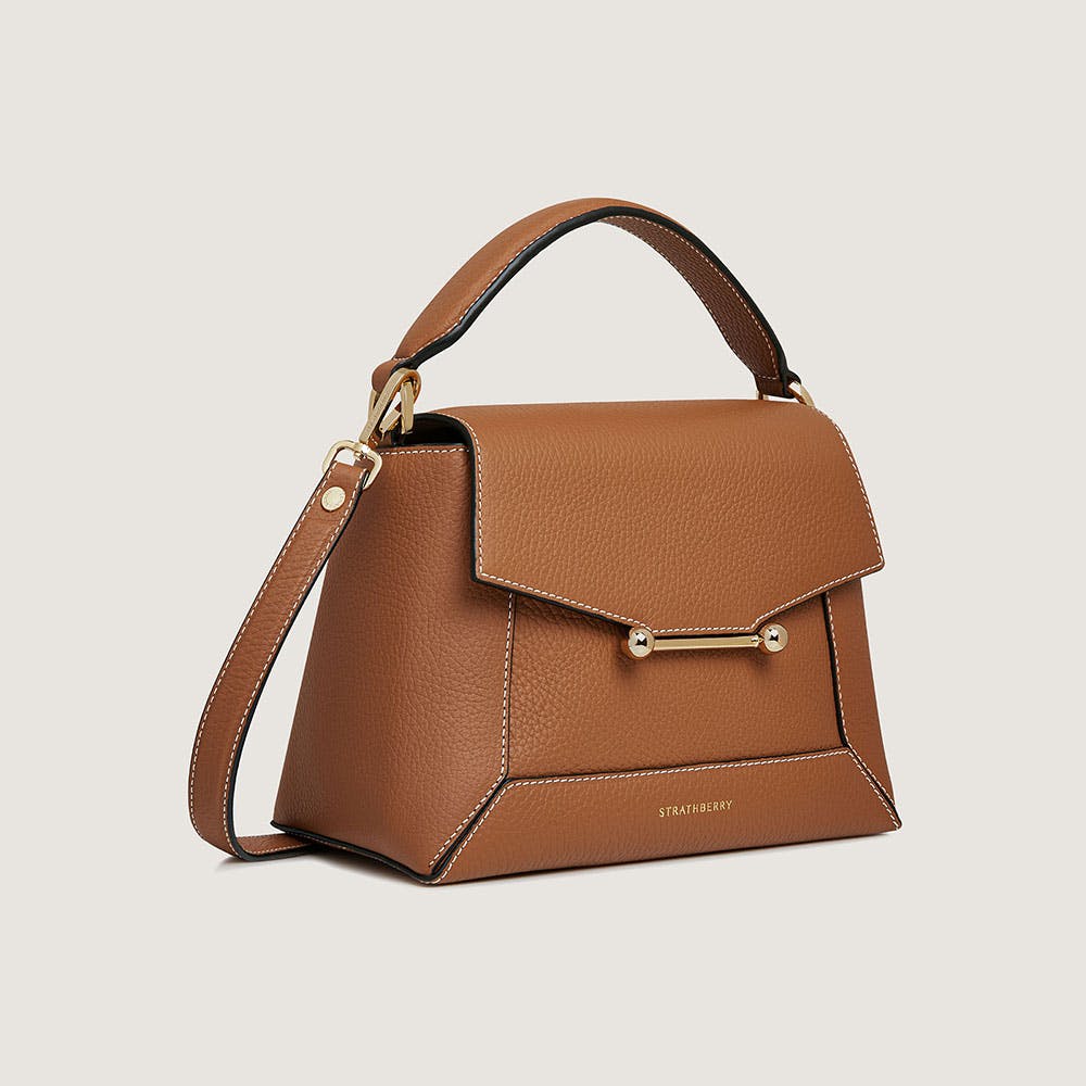 Mosaic Bag - Tan With Vanilla Stitch