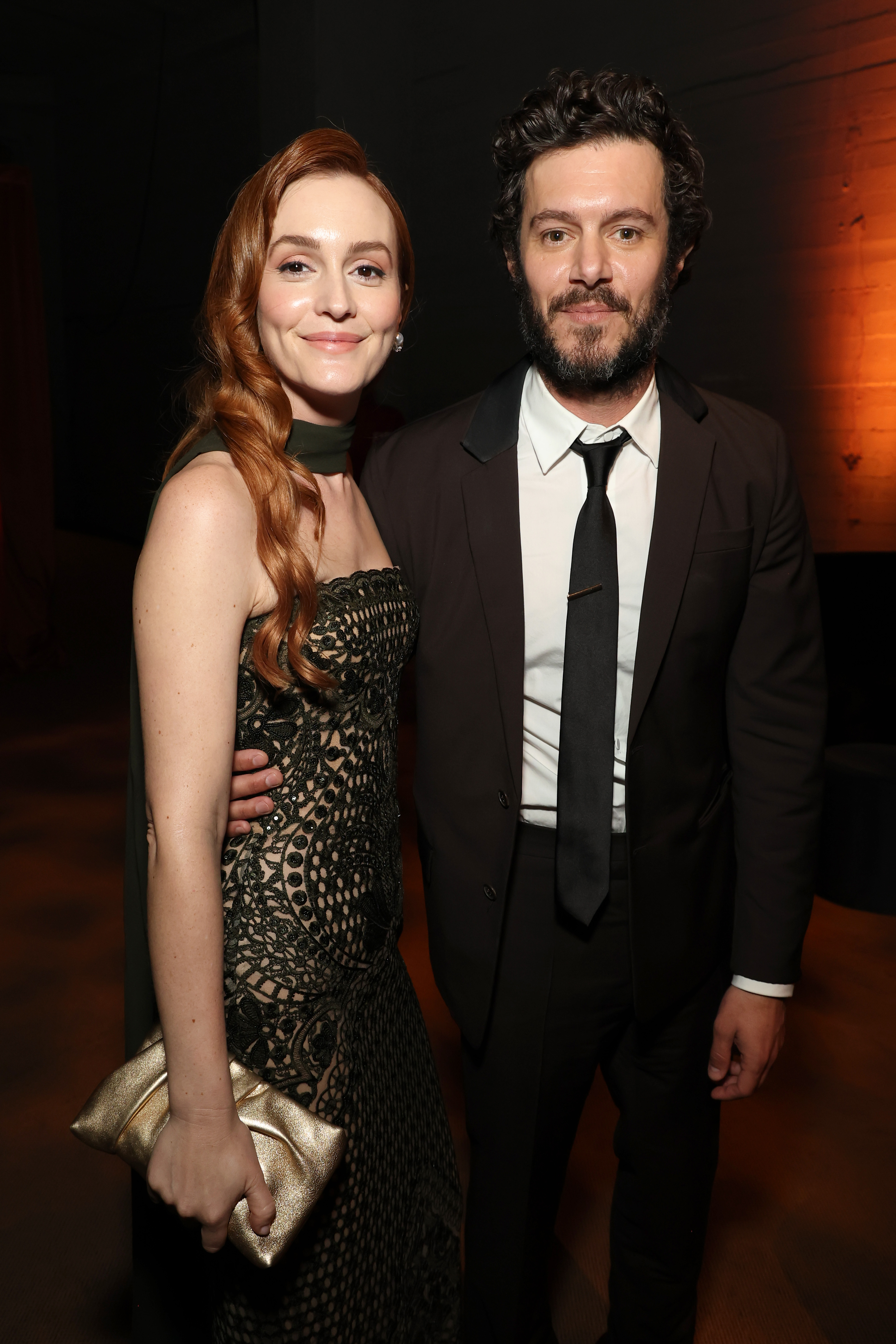 An image of Leighton Meester and Adam Brody at a SAG Awards event in February 2025.