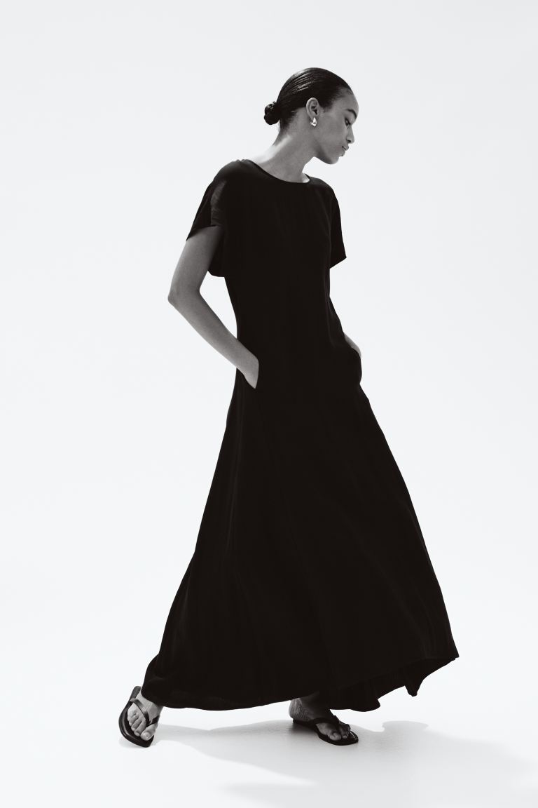 Butterfly-Sleeved Dress