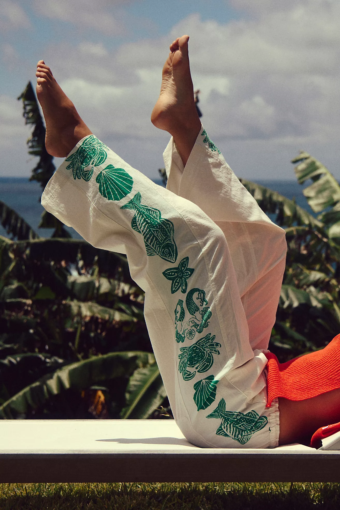 Hudson Canyon Side Printed Pull-On Pants