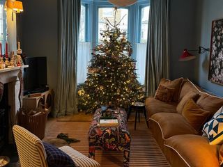 Christmas tree in a London flat.