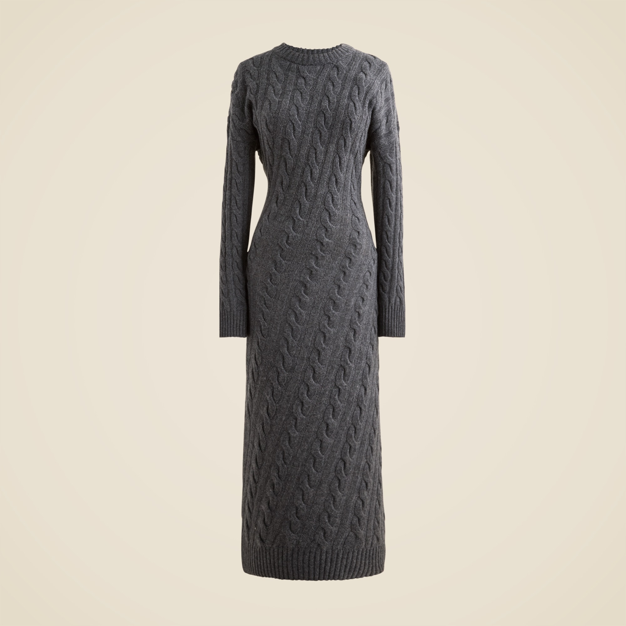 Collection Cashmere Twisted Cable-Knit Sweater-Dress