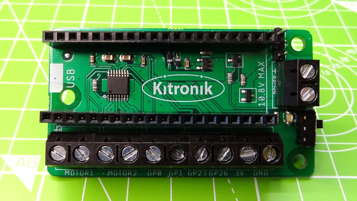 Kitronik Pico Motor Driver and Pico Robotics Board