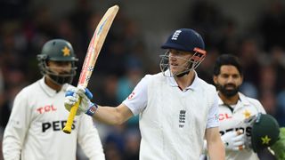 Harry Brook celebrating a half century during the 2026 England vs Pakistan 1st Test at Headingley