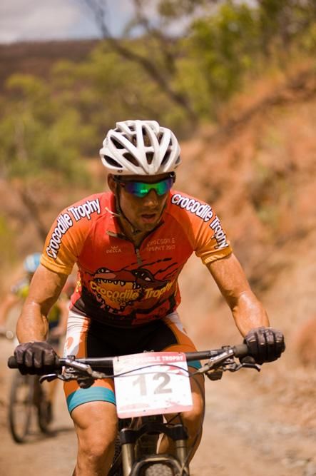 Mark Frendo during the king stage five into Granite Creek Dam.
